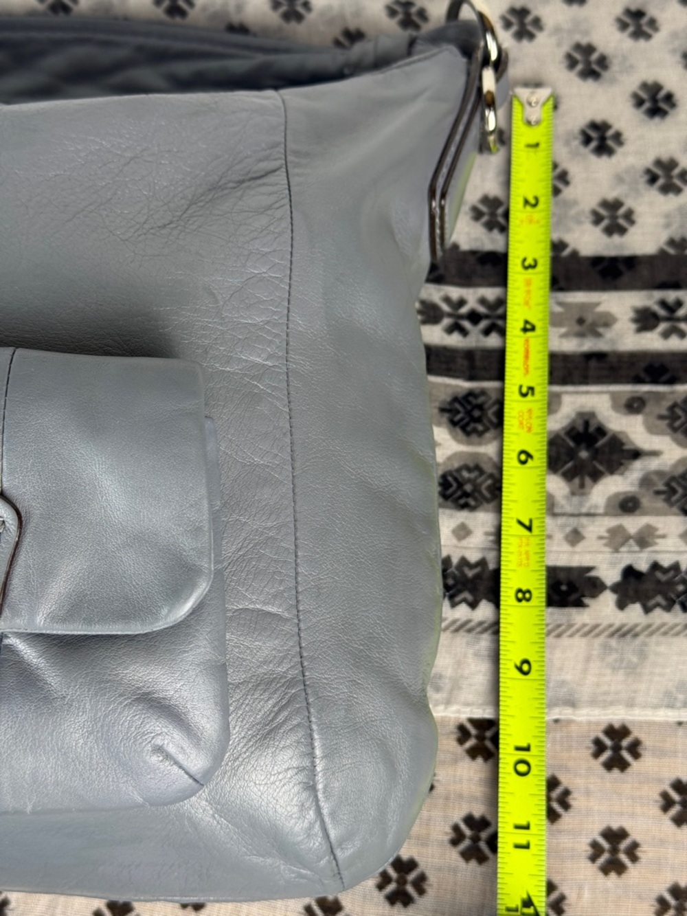 COACH Kristin Hobo Shoulder Bag | Style 14783 | Slate Gray | Silver Hardware - Picture 13 of 13